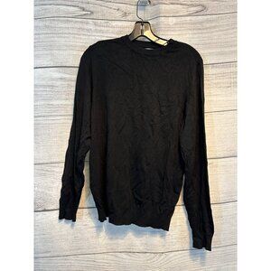 Mens Zara Black Long Sleeve Sweater Size S